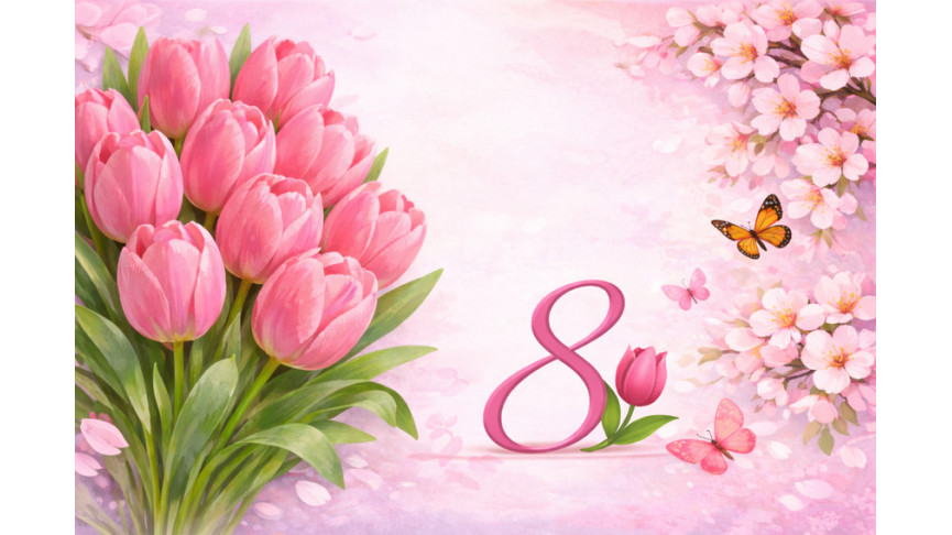 С праздником 8 марта