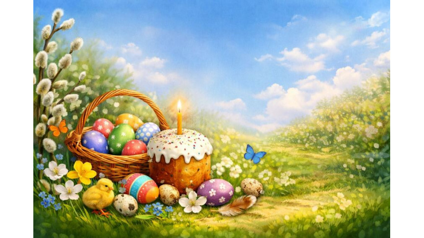 Поздравляем вас, наши дорогие партнеры, со светлым праздником Пасхи! 